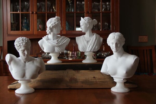 Bust Statues of Roman Greek Goddesses Gods Series Sculptures Heads